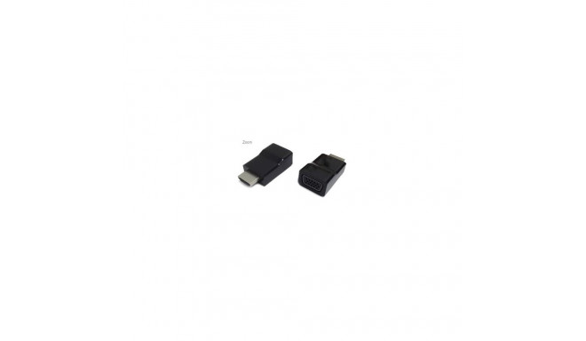 Gembird | HDMI to VGA adapter, single port | Black | HDMI | VGA