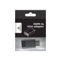 Gembird | HDMI to VGA adapter, single port | Black | HDMI | VGA