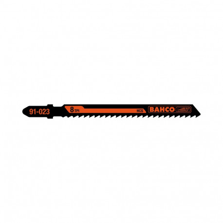 Bahco reciprocating saw blades – t-shank, 1.5mm thickness, 116mm length, 10TPI, carbon steel, 5-piec