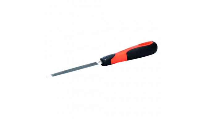 Slim taper triangular saw sharpening file 6" 150mm second cut with handle