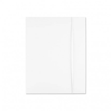 Rubber band folder A4 COSMO white