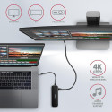 I/O HUB USB-C 6IN1/0.2M HMC-6GL AXAGON