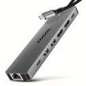 I/O HUB USB-C 7IN1 DUAL 4K/0.15M HMC-7HX2 AXAGON