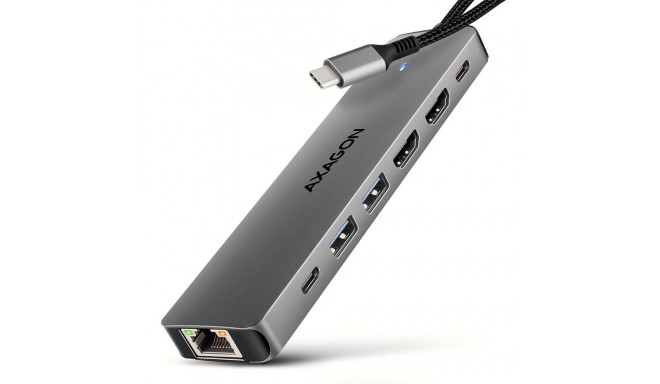 I/O HUB USB-C 7IN1 DUAL 4K/0.15M HMC-7HX2 AXAGON