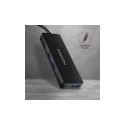I/O HUB USB-C 4PORT SLIM/0.14M HUE-G1C AXAGON