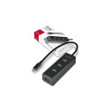 I/O HUB USB-C 4PORT CHARGING/0.4M HUE-S2C AXAGON