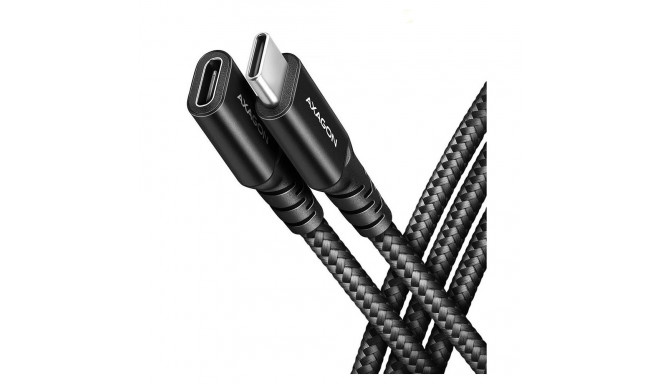CABLE USB-C EXTENSION 0.5M/BLACK BUCM32-CF05AB AXAGON