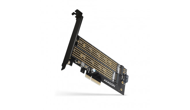 SSD ACC ADAPTER NVME/SATA/M.2/SP&LP PCEM2-D AXAGON