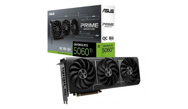 Graphics Card|ASUS|NVIDIA GeForce RTX 5060 Ti|8 GB|GDDR7|128 bit|PCIE 5.0 16x|Triple slot Fansink|1x