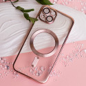 Kaitseümbris Color Chrome Mag iPhone 14, rose gold