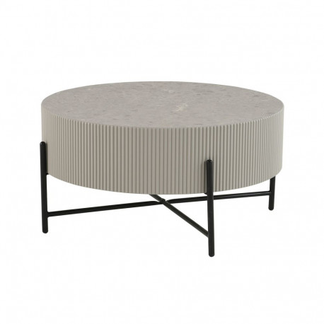 Coffee table ASHER D80xH40cm, grey
