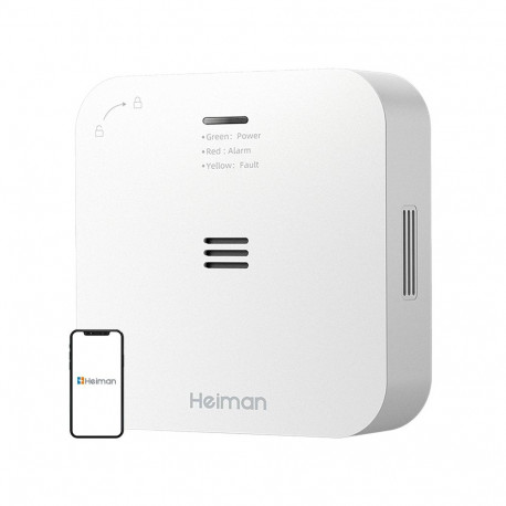 Wireless Alarm CO Heiman HM-720ES-W Interlinked