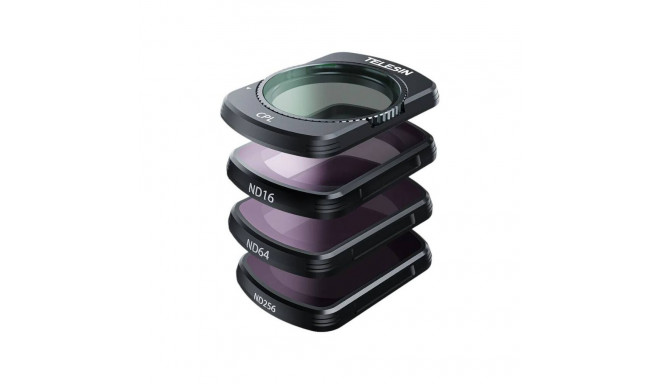 Lens filter set CPL + ND16/64/256 TELESIN for DJI Osmo Pocket 3
