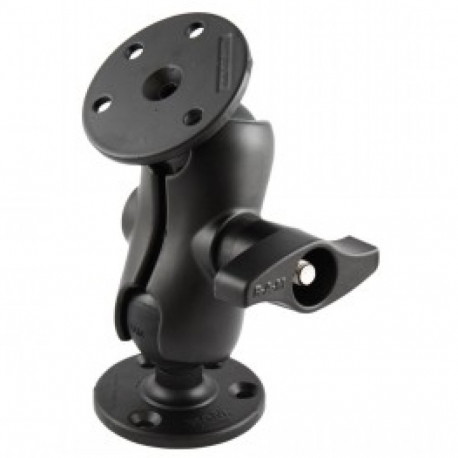 RAM MOUNTS LYHYT KIINNITYSVARSI + 2X D-KOKO 2.25" KUULA PYÖREÄ 3.68" ALUSTA