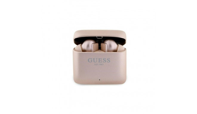 Guess Printed Logo Bluetooth TWS Pink