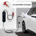 EV Laadimise Portatiivne Tüüp 2 Laadija 5m Kaabel Reguleeritav 8A–16A 11 kW 3-Faas IP66 Must