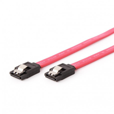 Gembird Serial ATA III 50 cm Data Cable  metal clips  red