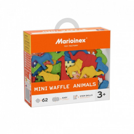 Blocks Mini Waffle - Animals 62 pieces