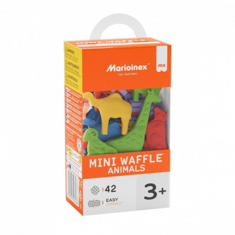 Blocks Mini Waffle - Animals 42 pieces