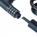 Bike cable with combination lock and key