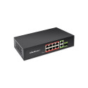 SWITCH 8x RJ45 PoE 2x RJ45 Uplink 1x SFP
