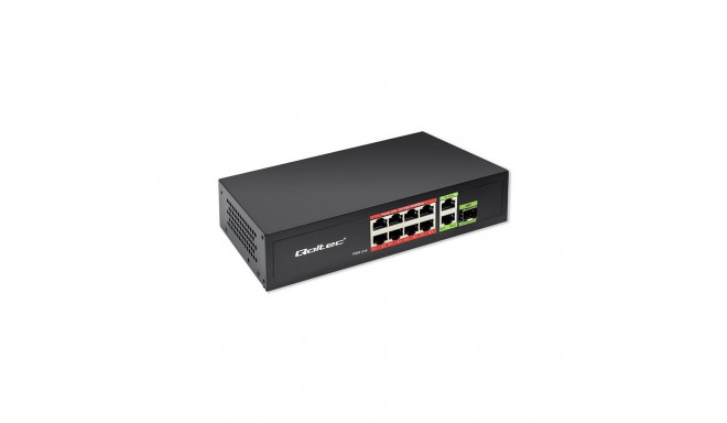 SWITCH 8x RJ45 PoE 2x RJ45 Uplink 1x SFP