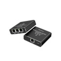 Splitter Ethernet mini SWITCH 1x3 RJ45 USB C