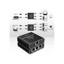 Splitter Ethernet mini SWITCH 1x3 RJ45 USB C