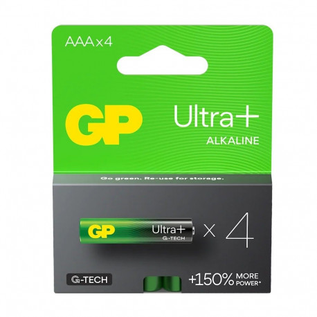 Alkaline batteries LR03 /AAA GP ULTRA+ 4pcs.