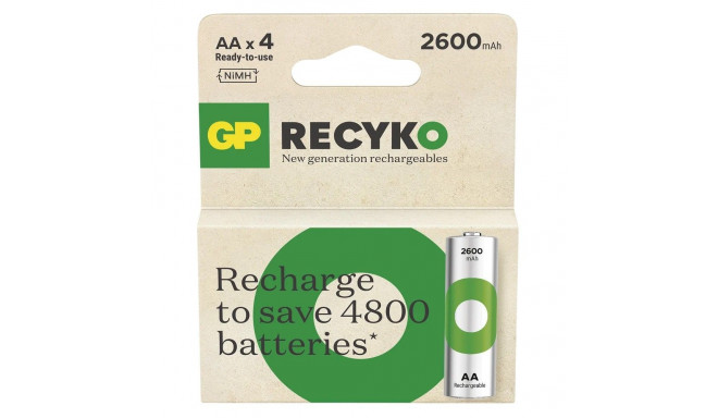 Batteries R6/AA NI-MH 2 600mAh blister 4pcs.