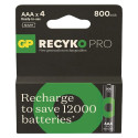 Batteries R03/AAA NI-MH 800mAh blister 4pcs. PRO