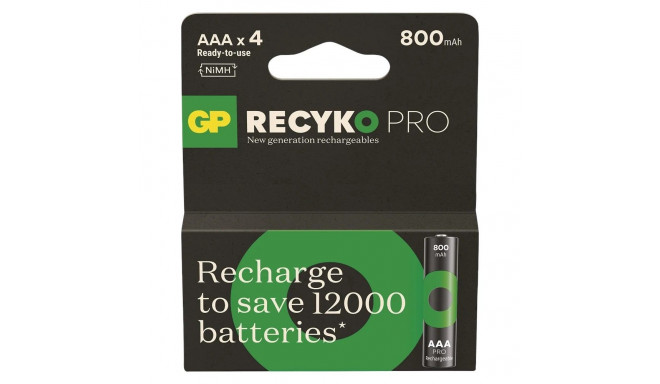 Batteries R03/AAA NI-MH 800mAh blister 4pcs. PRO