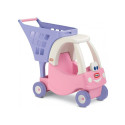 Pink trolley with shopping basket
