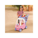 Pink trolley with shopping basket