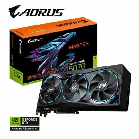 GeForce RTX 5070 AORUS MASTER graafikakaart 12GB GDDR7 192bit HDMI/3DP