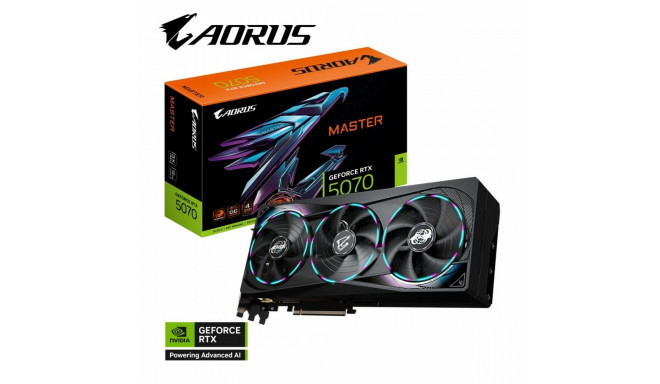Graphics card GeForce RTX 5070 AORUS MASTER 12GB GDDR7 192bit HDMI/3DP