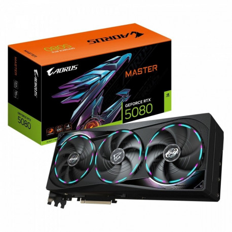 Graphics card GeForce RTX 5080 AORUS MASTER 16G 256BIT GDDR7 3DP/HDMI