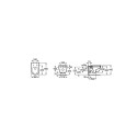MERIDIAN-N WC WH HF rimless 560 valge