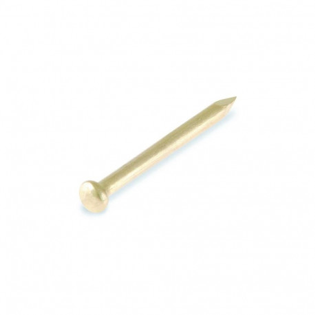 ROU.HEAD NAIL 2,0X25 BRASS/ 30GR
