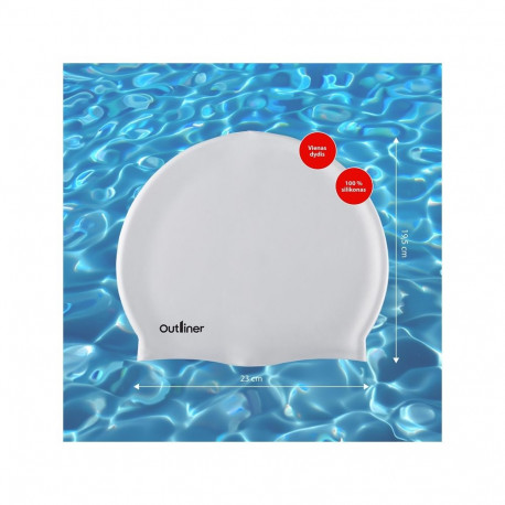 Valge ujumismüts outliner FSSWM-005