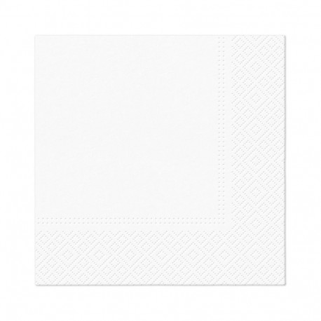 NAPKINS PAPER UNICOL WHITE 33X33CM 20PCS