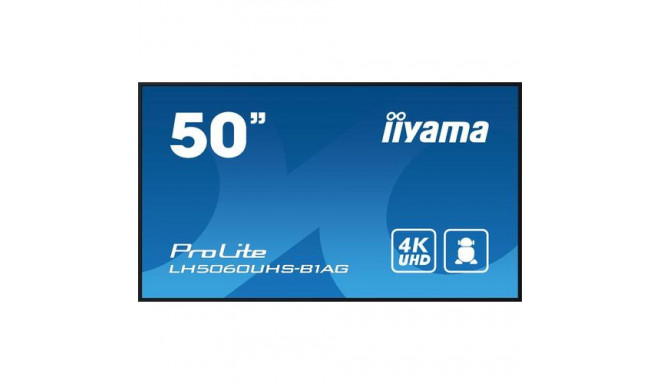 iiyama 50&quot; 4K UHD professional digital signage display with advanced control and connectivi