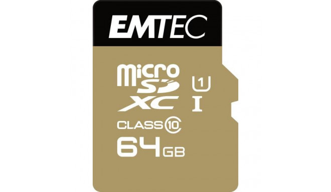 Emtec microSD Class10 Gold+ 64GB