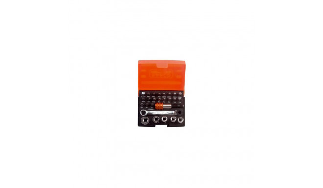 Bahco Bit set with bits,sockets,bit-ratchet and adapters