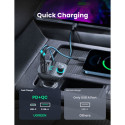 Bluetooth FM Transmitter and Car Charger UGREEN CD229, 2 x USB-A - 1 x USB-C - 1 x microSD, Black