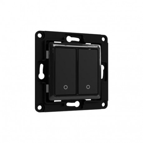 Shelly Wall Switch 2 light switch Black