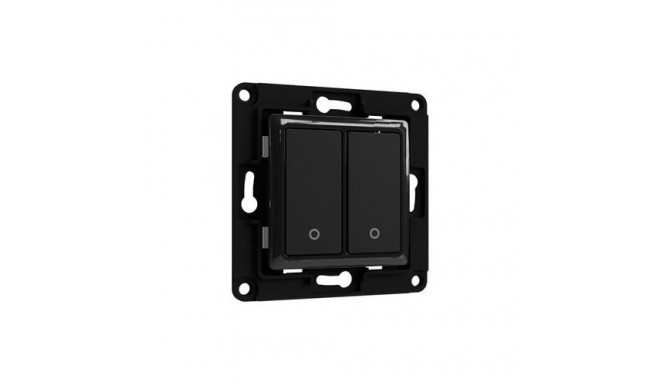 Shelly Wall Switch 2 light switch Black