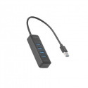 Deltaco UH-734 interface hub USB 3.2 Gen 1 (3.1 Gen 1) Type-A 5000 Mbit/s Black