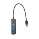 Deltaco UH-734 interface hub USB 3.2 Gen 1 (3.1 Gen 1) Type-A 5000 Mbit/s Black