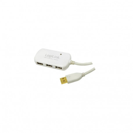LogiLink UA0108 interface hub 480 Mbit/s White